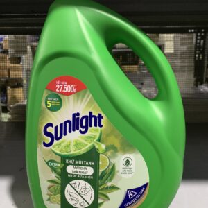 Nước rửa chén Sunlight can 3,6kg - trà xanh